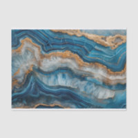 Beautiful crystal geode agate in blue and gold