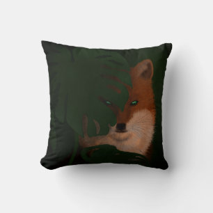 Beautiful Cunning Fox Throw Pillow