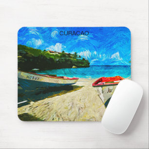 Beautiful Curacao Tropical Island Scenery Mouse Pad