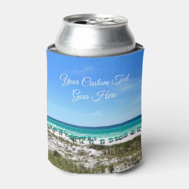 Beautiful Custom Florida Beach Photograph Company  Can Cooler (Can Front)