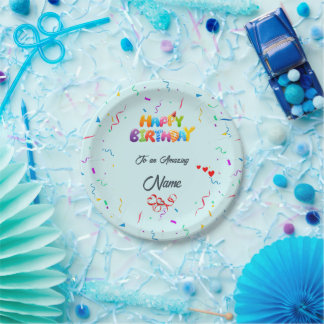 Beautiful Custom Paper Plates for Birthday Parties