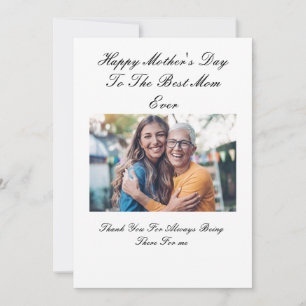 Beautiful Custom Photo Mother's Day Card