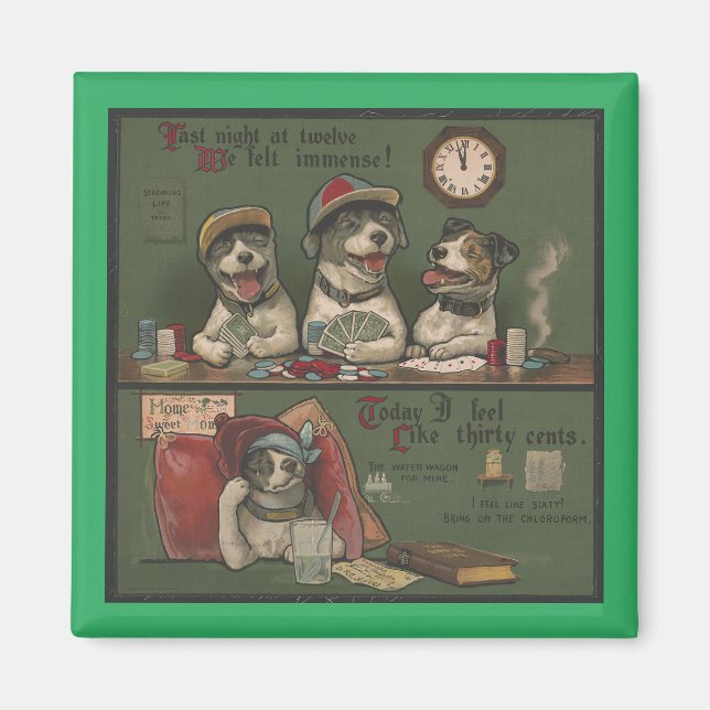 Beautiful Custom Pictorial Meditating Magnets. Magnet (Front)