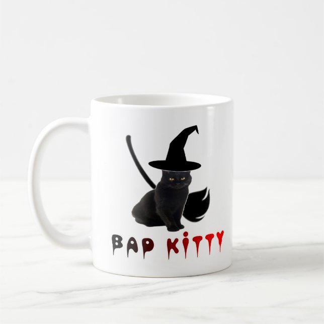 Beautiful cute cool funny cat 2. coffee mug (Left)