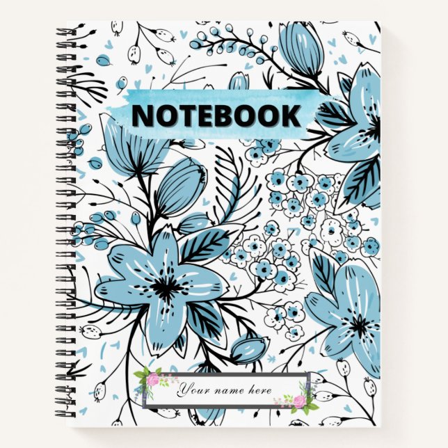 Beautiful, Cute Floral Notebook (Front)