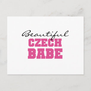 Beautiful Czech Babe Postcard
