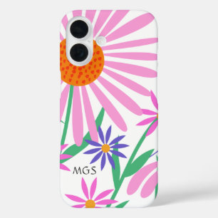 Beautiful Daisies custom monogram phone cases