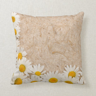 Beautiful daisies throw pillow