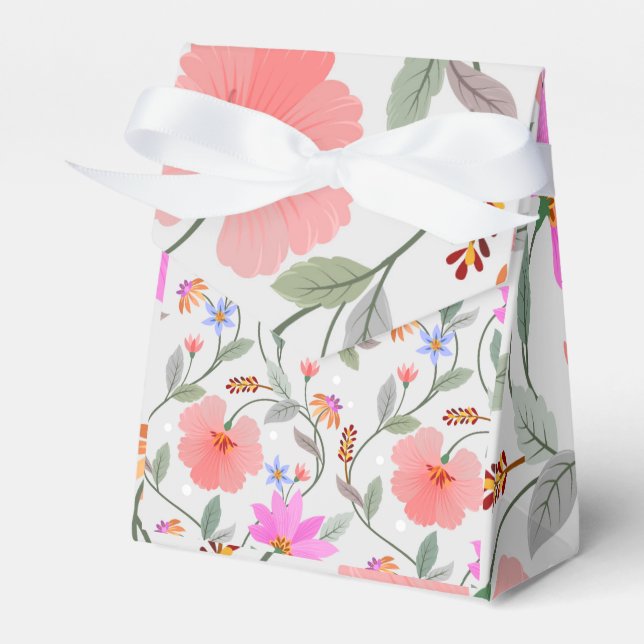Beautiful Daisy Blossom Favor Box (Front Side)