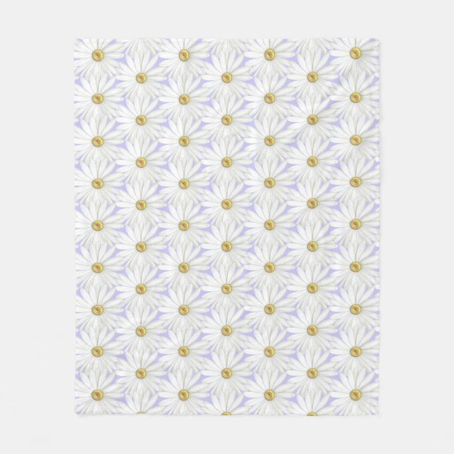 Beautiful Daisy Flowers Fleece Blanket (Front)