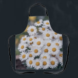Beautiful Daisy Flowers in Bloom Nature Photo Apron<br><div class="desc">Bring a touch of nature into your kitchen with this beautiful white daisy floral apron. Featuring delicate white daisies with bright yellow centers and soft botanical details, this design adds a fresh spring garden feel to your cooking and baking routine. Perfect for chefs, bakers, gardeners, and flower lovers, this stylish...</div>