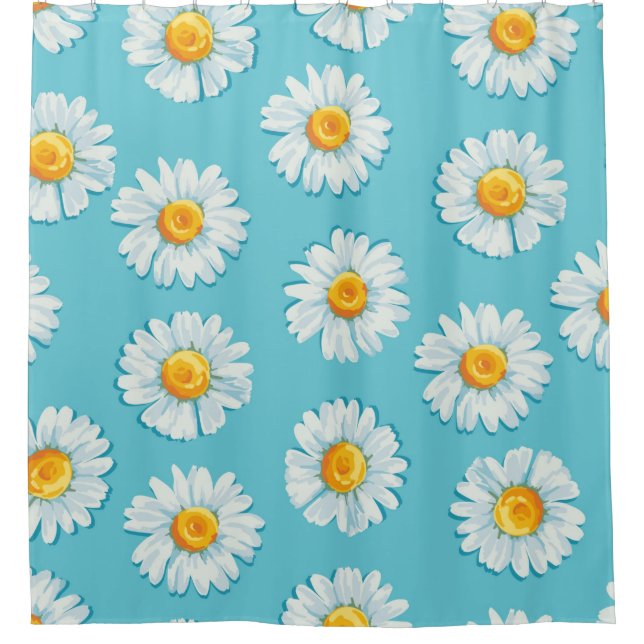 Beautiful daisy flowers seamless pattern (Front)