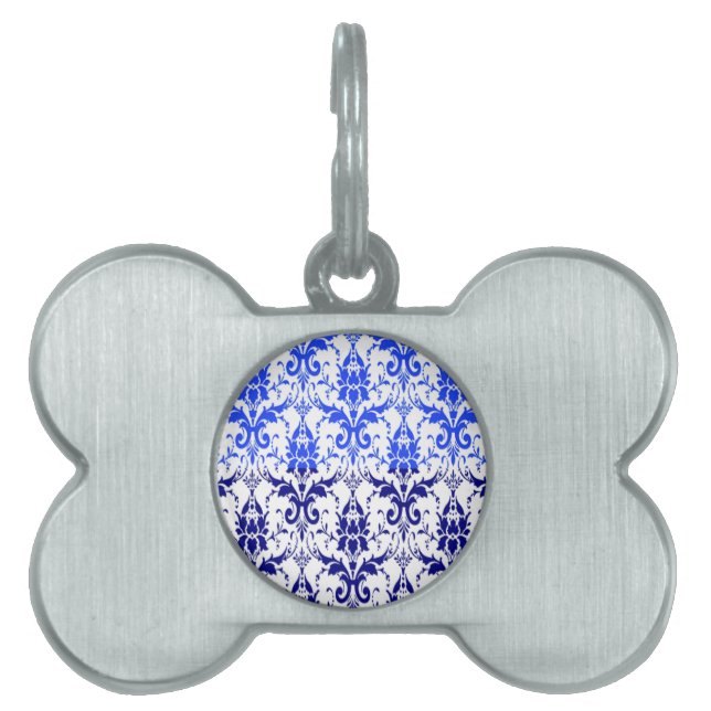Beautiful Damask Pet ID Tag (Front)