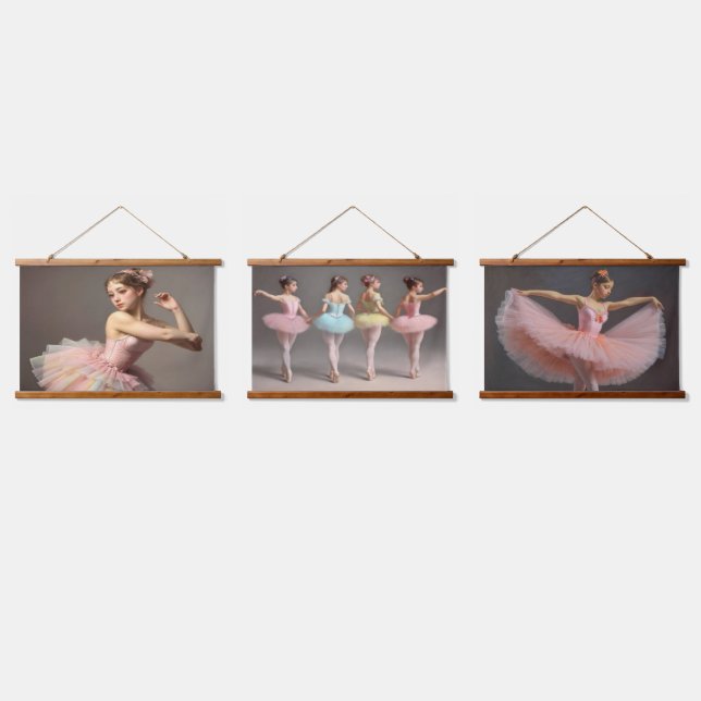 Beautiful dancers in sweet colors Tapiz Hanging Tapestry (Triple)