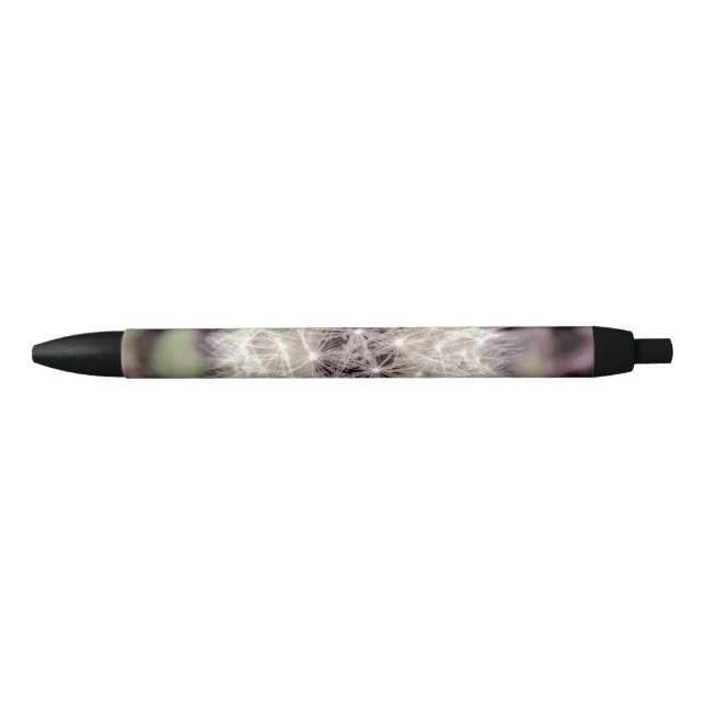 Beautiful Dandelion Photo Black Ink Pen (Front)