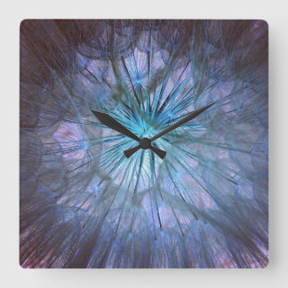 Beautiful Dandelion Puff Square Wall Clock