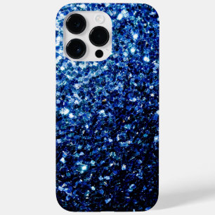 Beautiful Dark Blue glitter sparkles Case-Mate iPhone 14 Pro Max Case