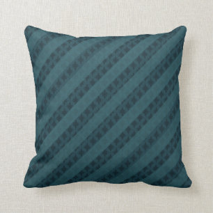 Beautiful Dark Navy and Teal Throw Pillow