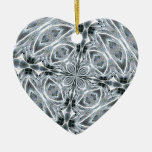 Beautiful Dark Siesta Keys Kladescope Ceramic Ornament