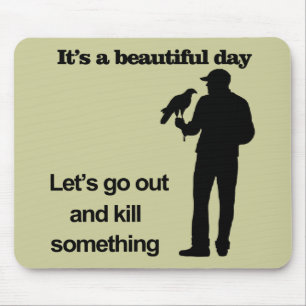 Beautiful Day for Falconry Mouse Pad