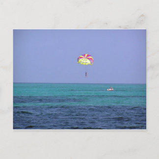 Beautiful day for para-sailing postcard