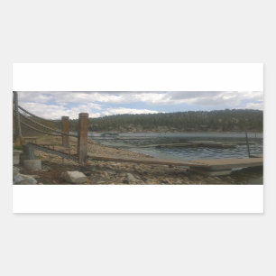 Beautiful Day on the Lake Dock Sticker