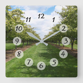 Beautiful Day Square Wall Clock