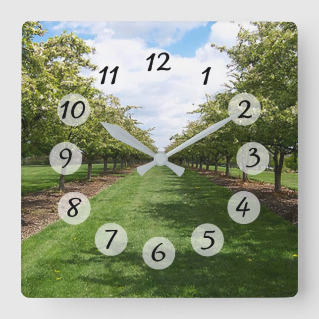Beautiful Day Square Wall Clock (Front)