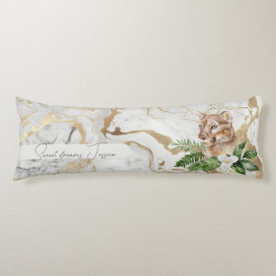 Beautiful DBL-sided marble pattern with Puma  Body Pillow