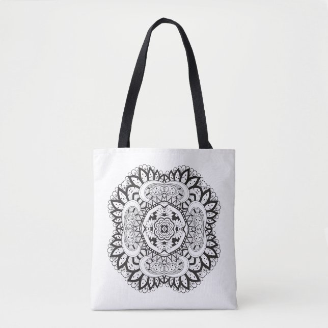Beautiful Deco Square Doodle 2 Tote Bag (Front)