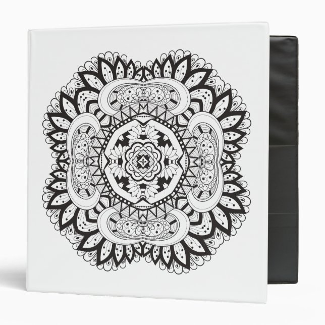 Beautiful Deco Square Doodle Binder (Front/Inside)