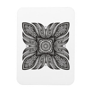 Beautiful Decor Square Doodle Magnet