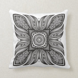 Beautiful Decor Square Doodle Throw Pillow