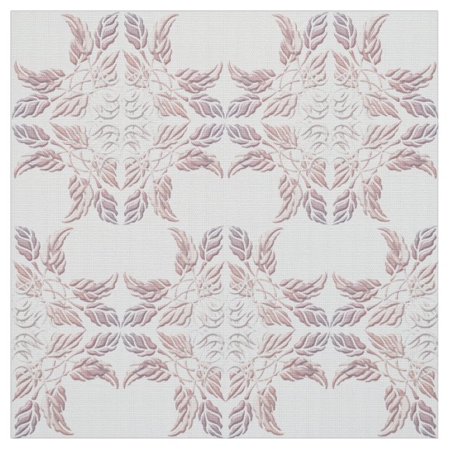Beautiful  decorative element of leaves fabric (Swatch)