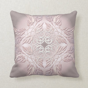 Beautiful decorative element of leaves throw pillow
