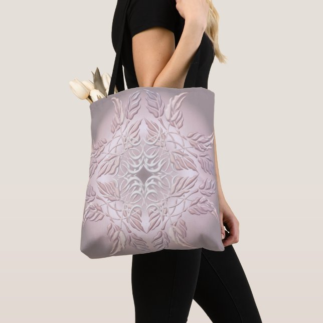 Beautiful  decorative element of leaves tote bag (Close Up)