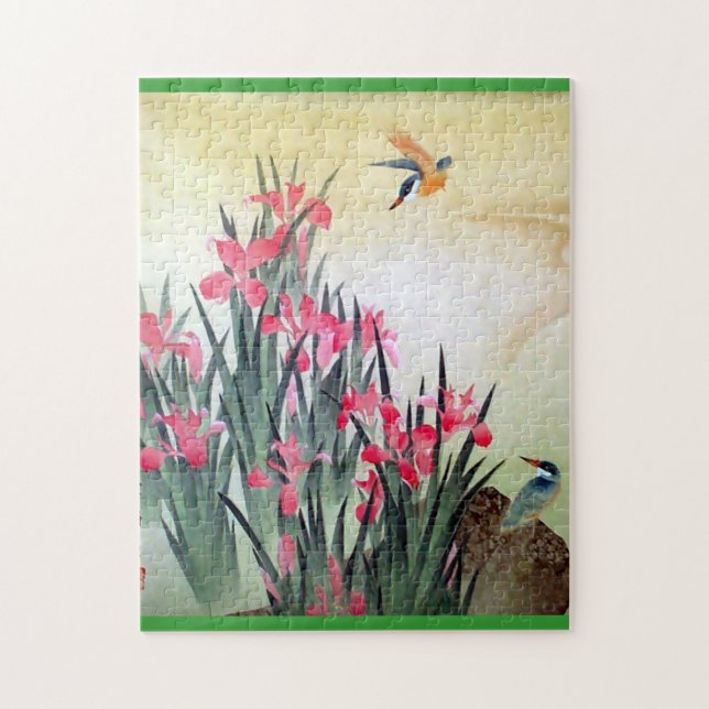 Beautiful Decorative Oriental Art Puzzle (Vertical)