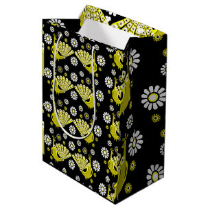 Beautiful Decorative Peacock Medium Gift Bag