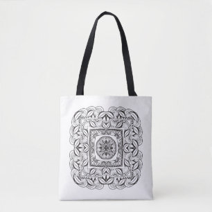 Beautiful Decorative Square Doodle 2 Tote Bag