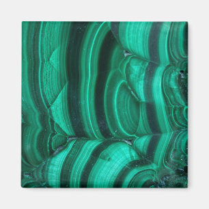 Beautiful deep Green Malachite Crystal Print Magnet