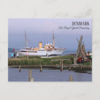 Beautiful Denmark, The Royal Yacht Postcard!
