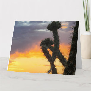Beautiful Desert Cactus Sunrise Card