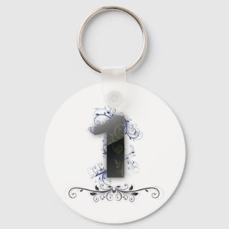Beautiful design for the number 1 keychain