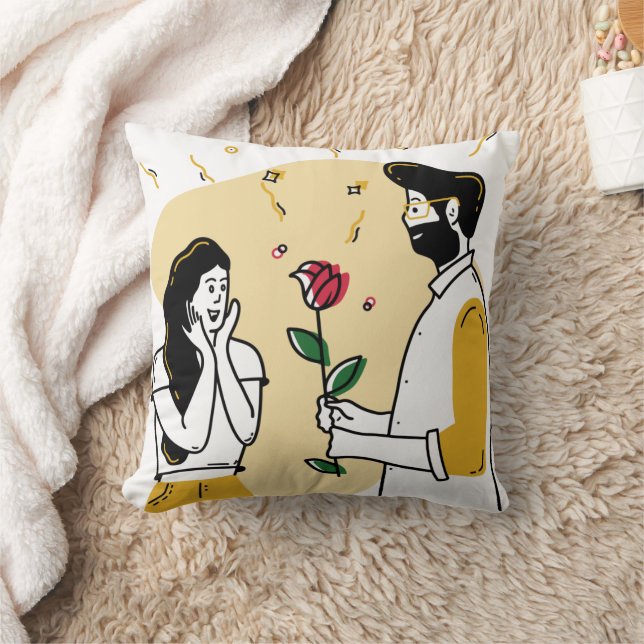 Beautiful  design lover and valentine throw pillow (Blanket)