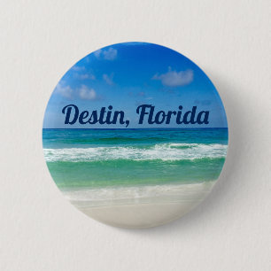 Beautiful Destin Beach Seaside Trip Photography 2 Inch Round Button
