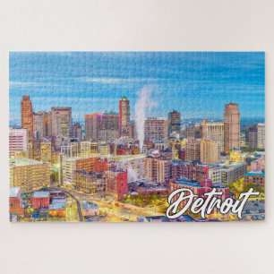 Beautiful Detroit, Michigan, USA Jigsaw Puzzle