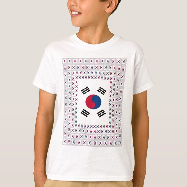 Beautiful Diagonal Korean Flag: An Infinite Art T-Shirt (Front)