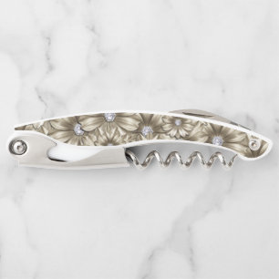 Beautiful Diamond Flowers Corkscrew
