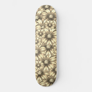 Beautiful Diamond Flowers - Skateboard