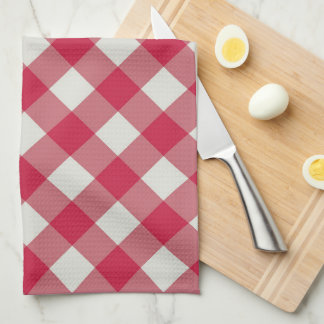 Beautiful Diamond Gingham Pattern Tea Towel